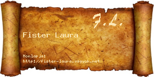 Fister Laura névjegykártya
